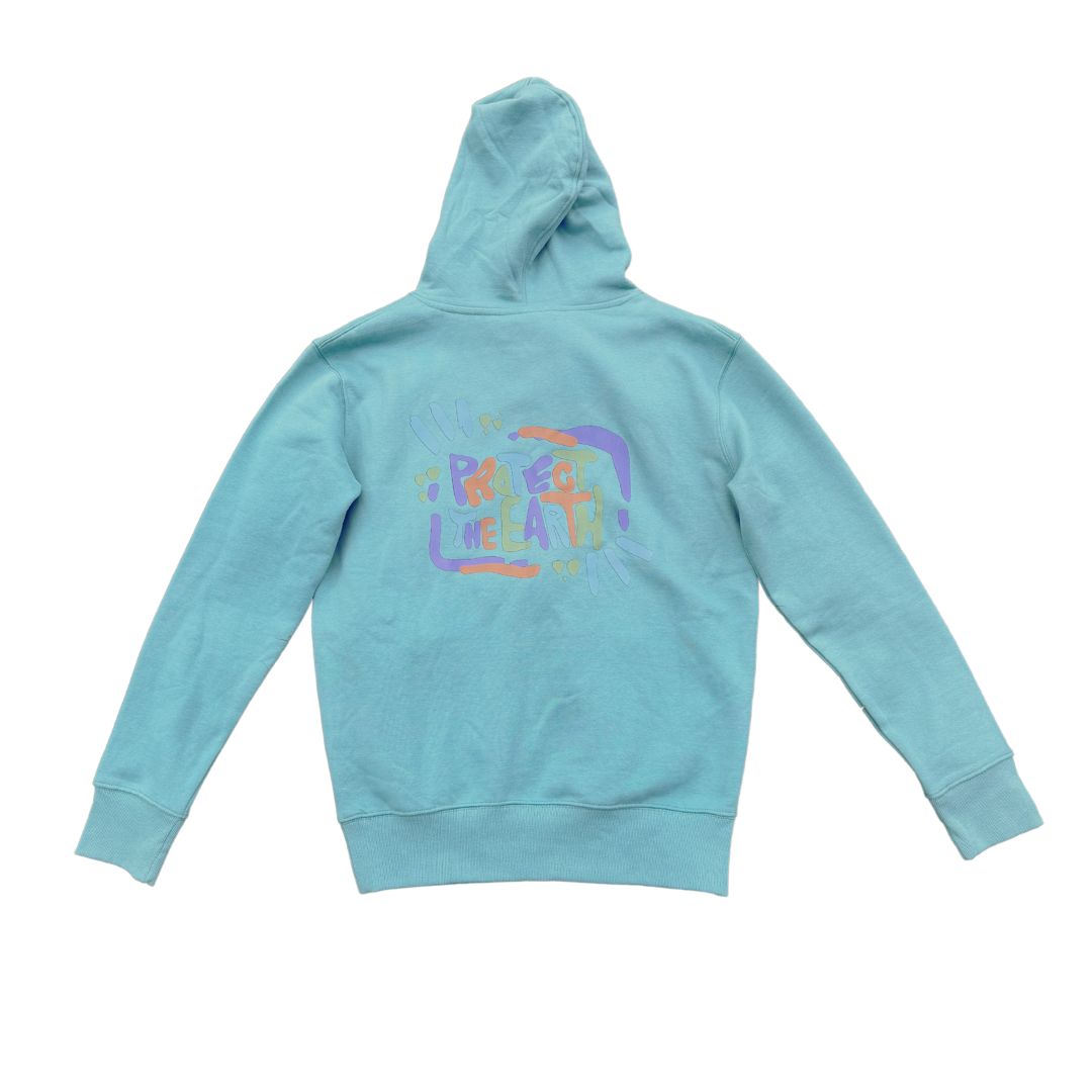 Teal Protect the Earth Hoodie - Unisex ♻️