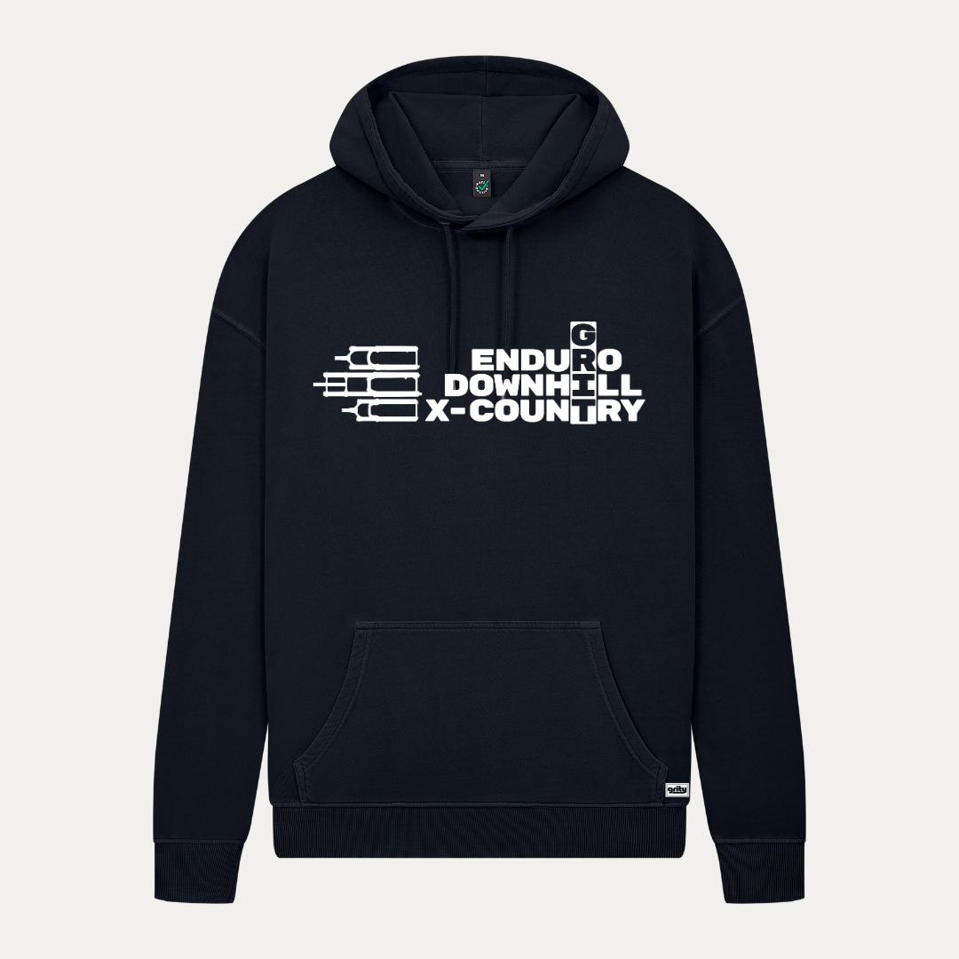 MTB Grit stonewash black Hoodie Unisex