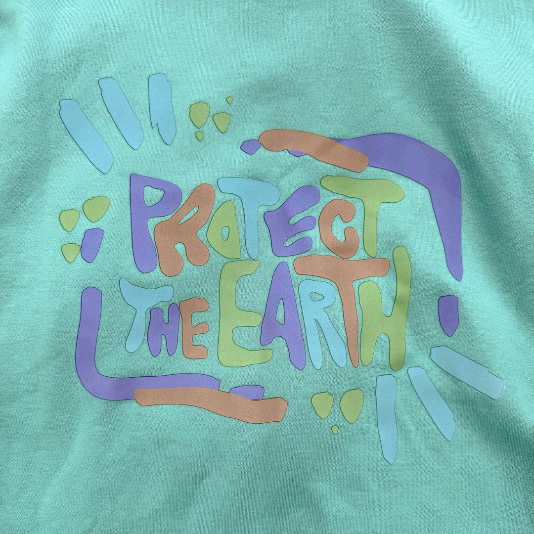 Teal Protect the Earth Hoodie - Unisex ♻️
