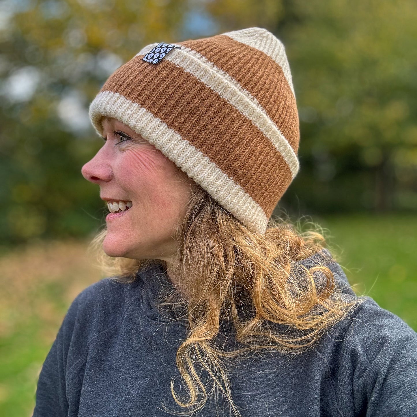 Stripey Beanie ♻️