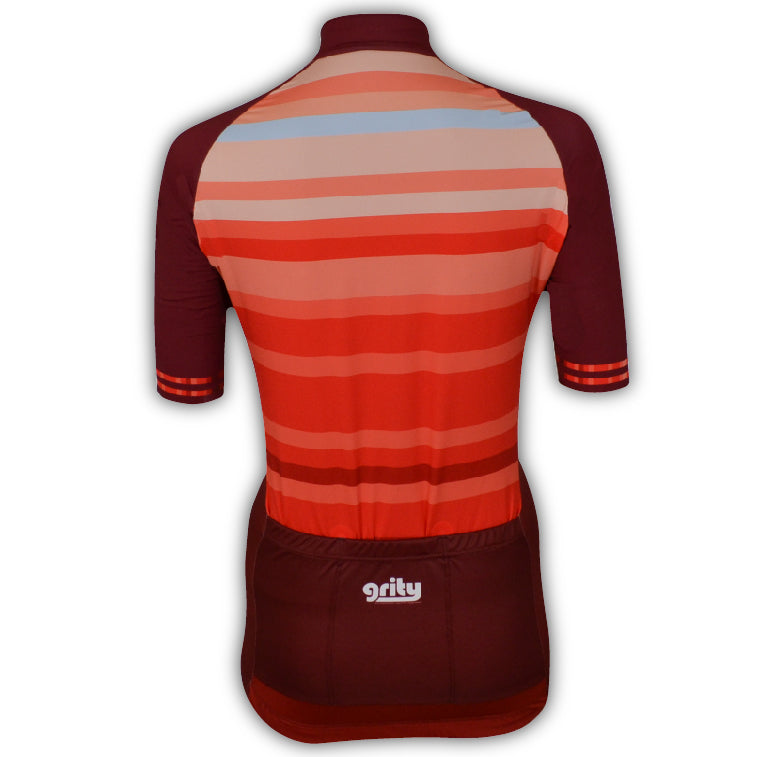 Warm Red Short Sleeve Jersey Women ♻️