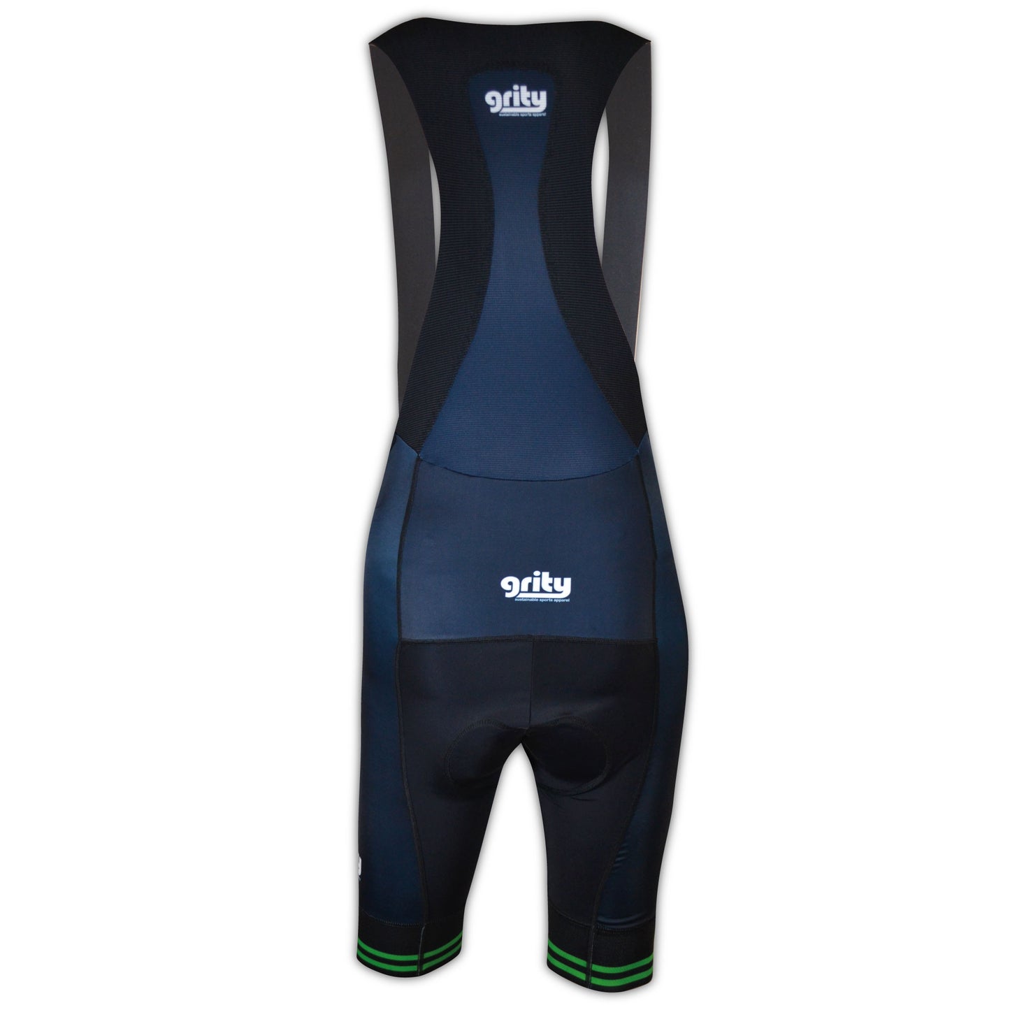 Navy Green Bib Shorts Women ♻️