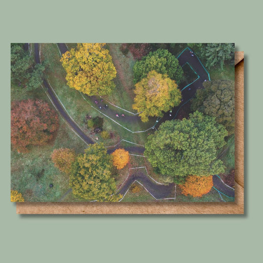 Falkirk Cyclocross Race Course Greetings Card