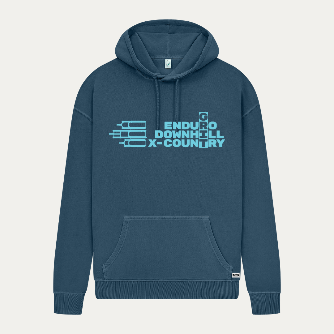 MTB Grit stonewash denim Hoodie Unisex