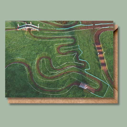 Paignton Cyclocross Race Course Greetings Card