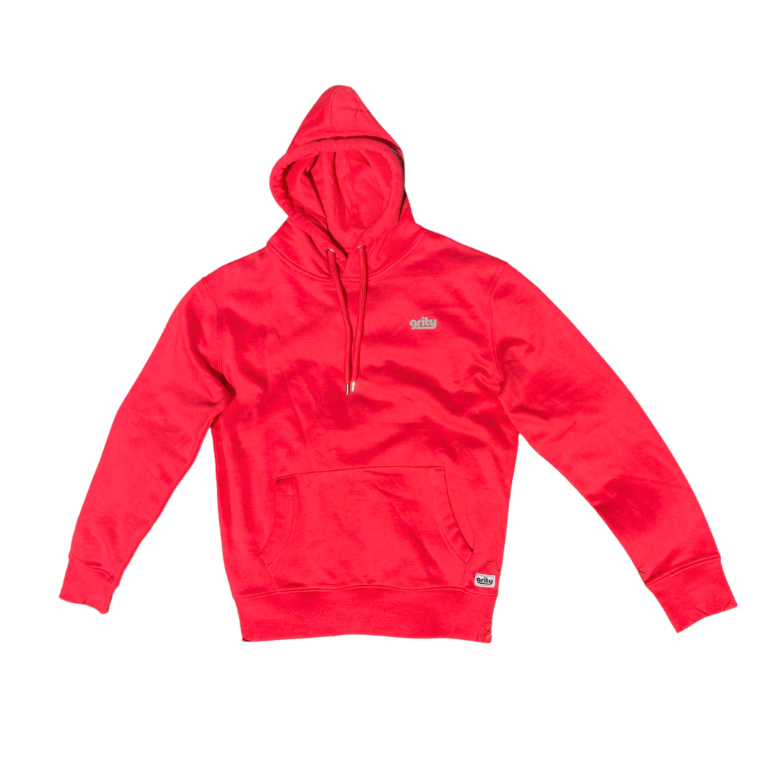Red Grity Hoodie - Unisex ♻️