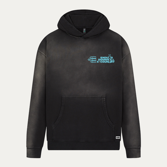 Kids MTB Grit Shadowed Black Hoodie