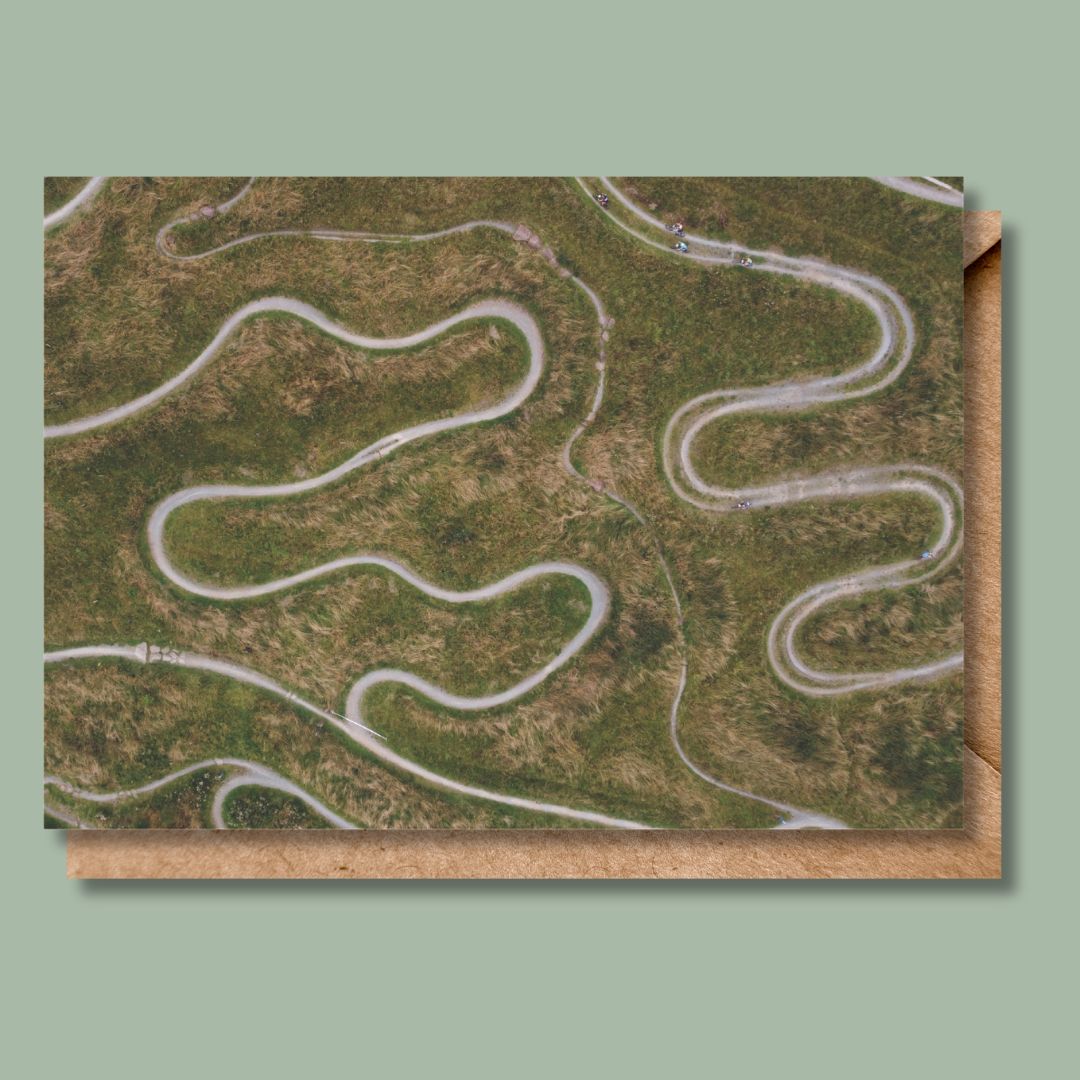 Newcastleton MTB Race Course Greetings Card
