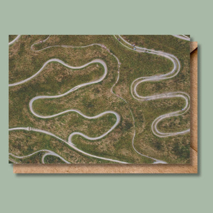 Newcastleton MTB Race Course Greetings Card