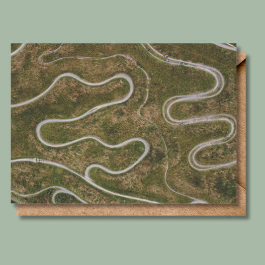 Newcastleton MTB Race Course Greetings Card