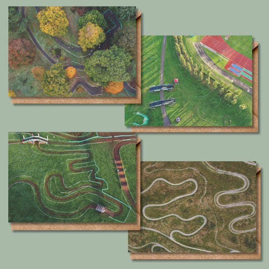 Race Course Greetings Cards set of 4