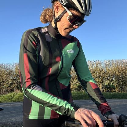 Abstract Thermal Long Sleeve Jersey ♻️