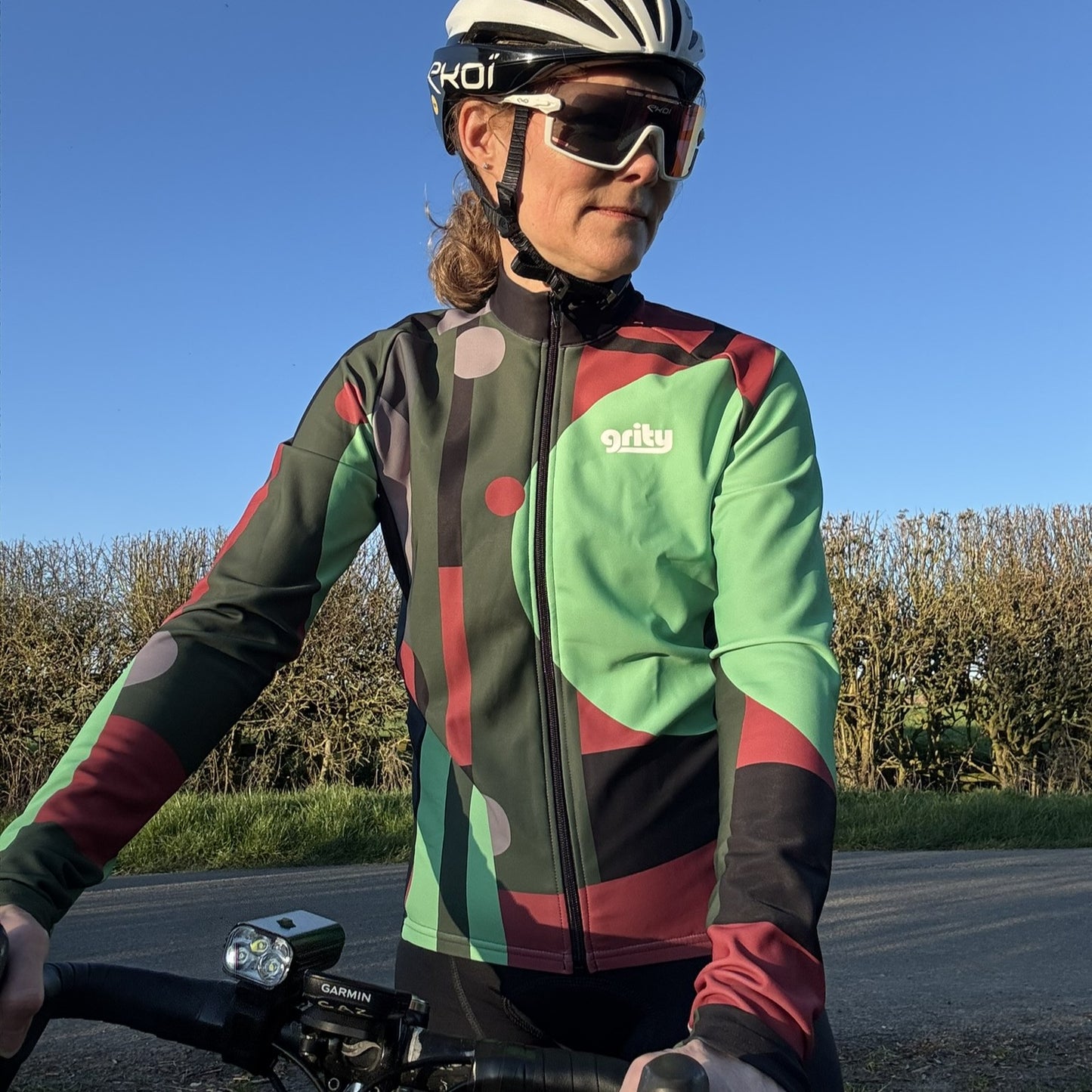 Abstract Thermal Long Sleeve Jersey ♻️