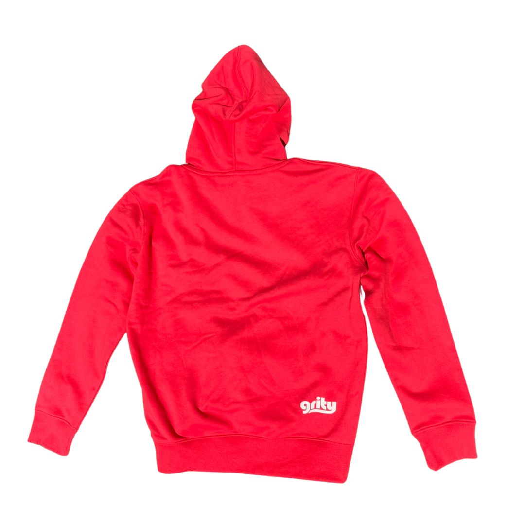 Red Grity Hoodie - Unisex ♻️