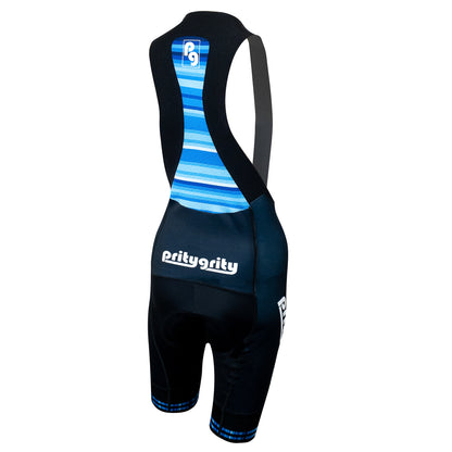 sustainable cycling bib shorts women pritygrity global warming rear