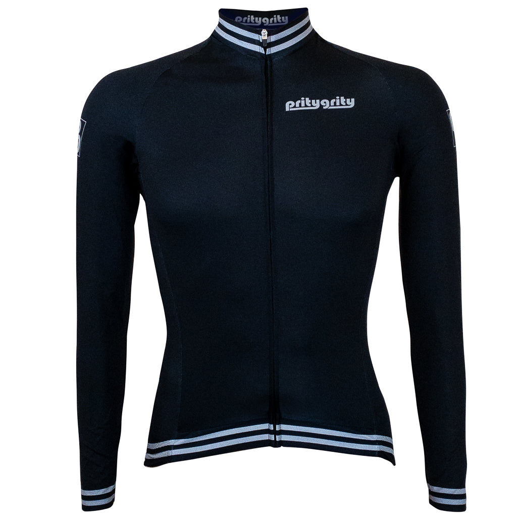 sustainable eco-friendly cycling long sleeve jersey men pritygrity