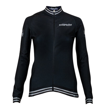 sustainable eco-friendly cycling long sleeve jersey women pritygrity