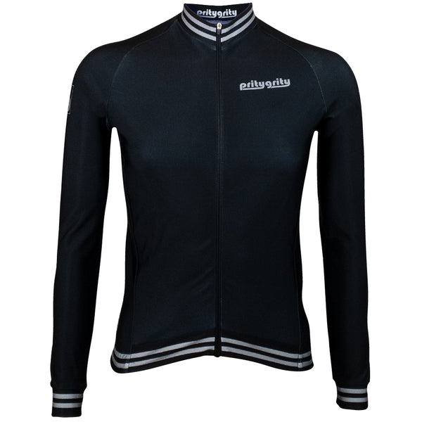 sustainable eco-friendly cycling long sleeve winter jersey men pritygrity