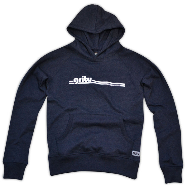 navy grity hoodie